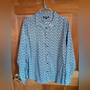 NWOT Karl Lagerfield Geometic Long Sleeve Casual Shirt
